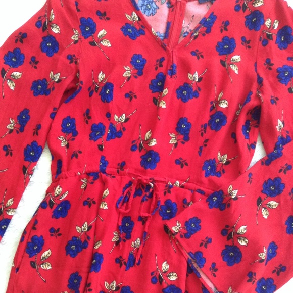 Forever 21 | Red romper with patterns - Picture 4 of 8